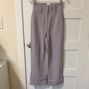 Love Bonito High Rise Lavender Wide-Leg Trousers size XS
